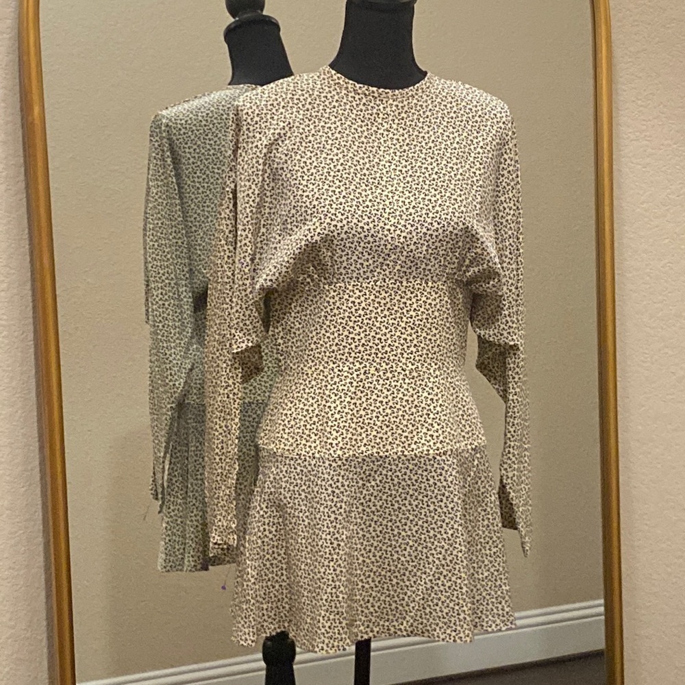 Debora Kuchme 100% Silk Long Sleeve Dress Size 10